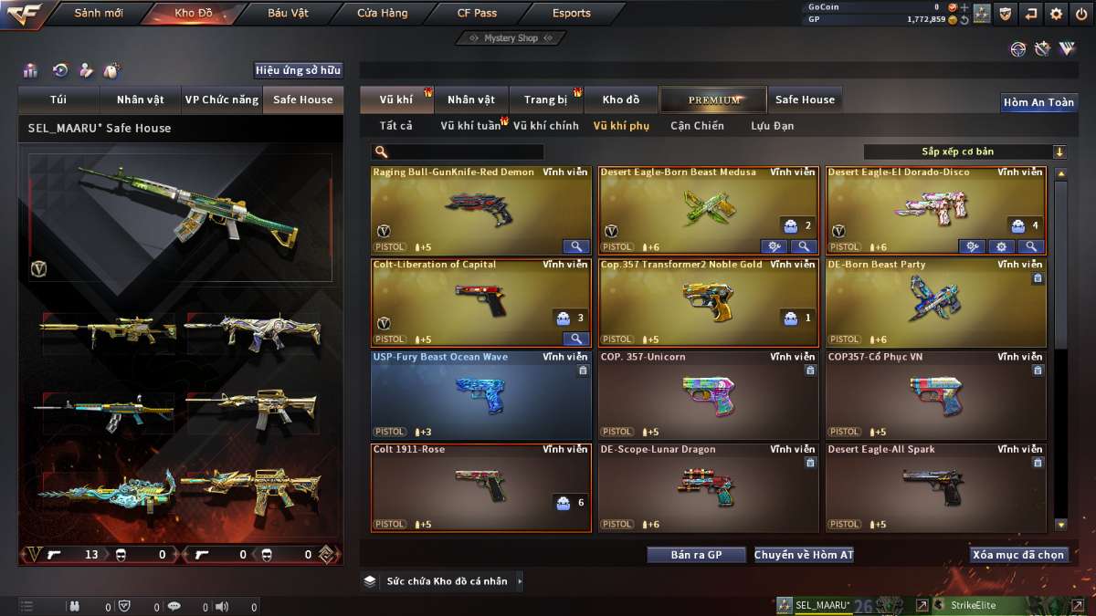 shop acc cf uy tin gia re