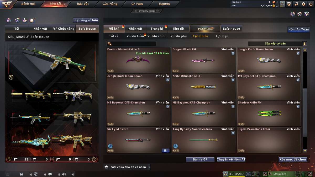 shop acc cf uy tin gia re