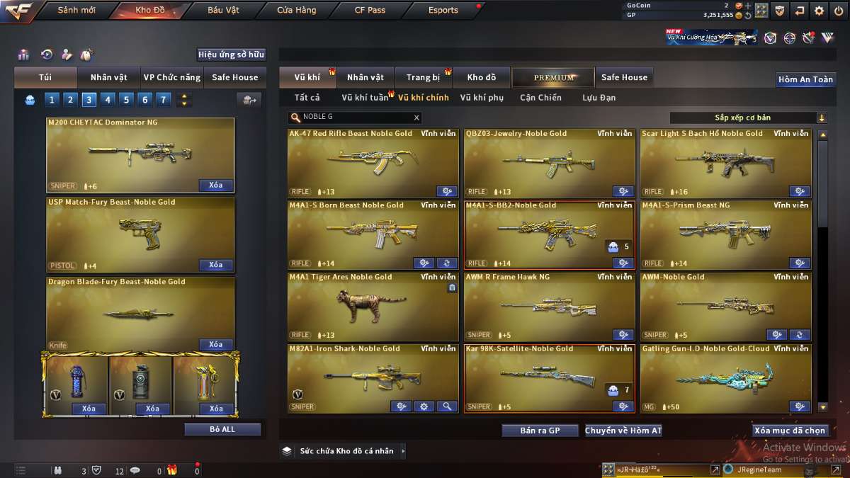 shop acc cf uy tin gia re