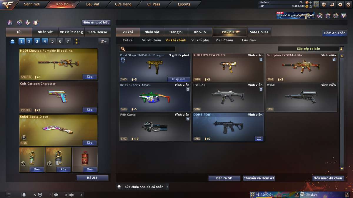 shop acc cf uy tin gia re