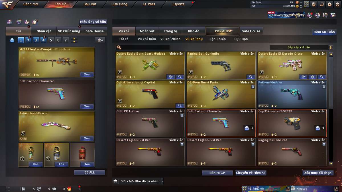 shop acc cf uy tin gia re