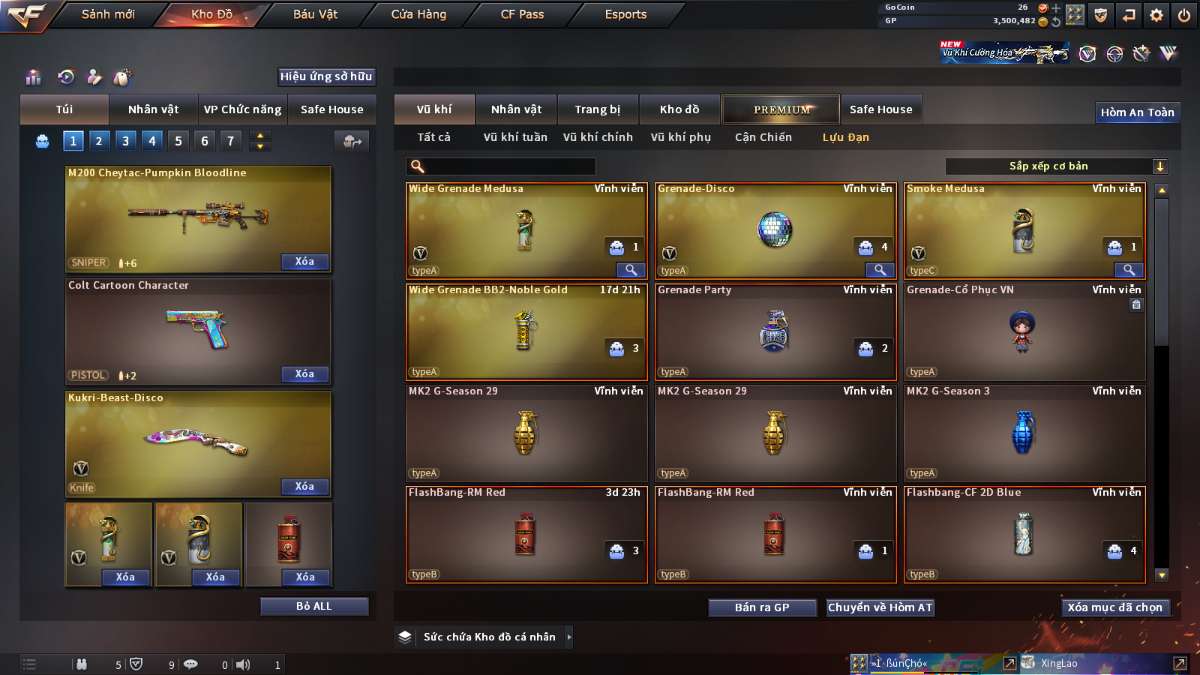 shop acc cf uy tin gia re