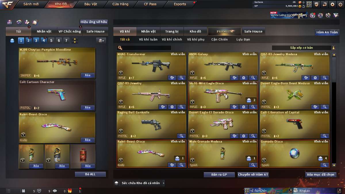 shop acc cf uy tin gia re