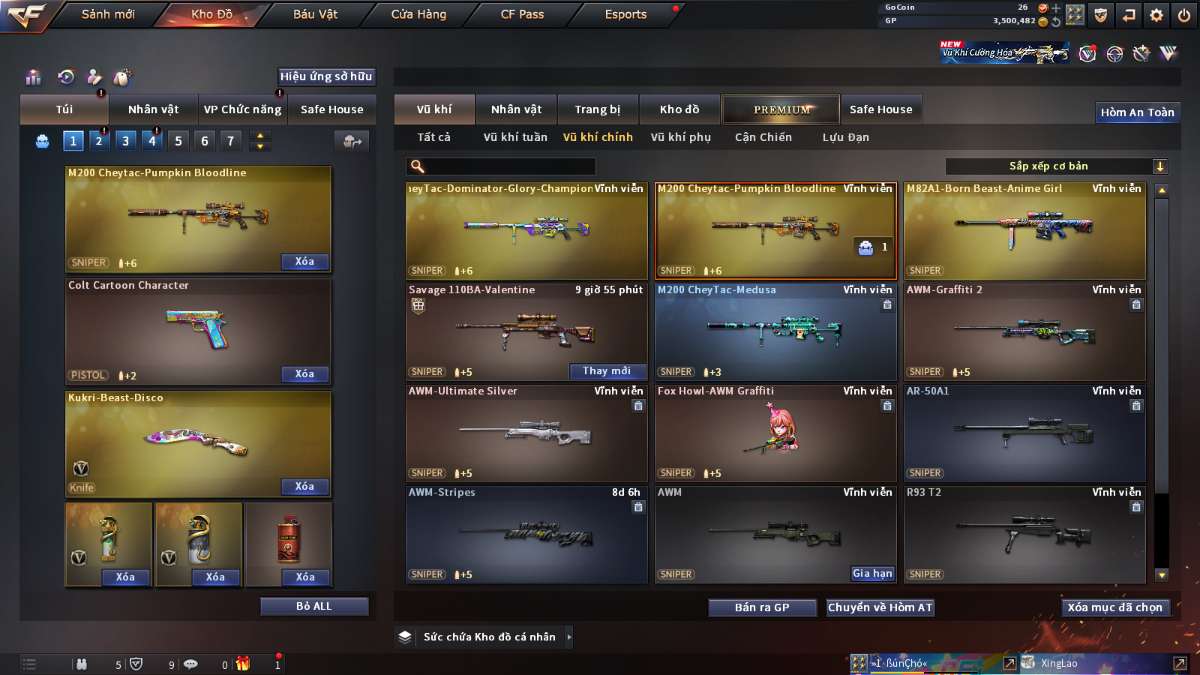 shop acc cf uy tin gia re