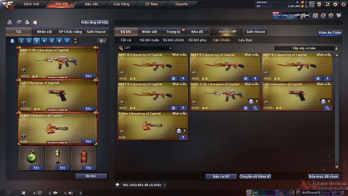 shop acc cf uy tin gia re