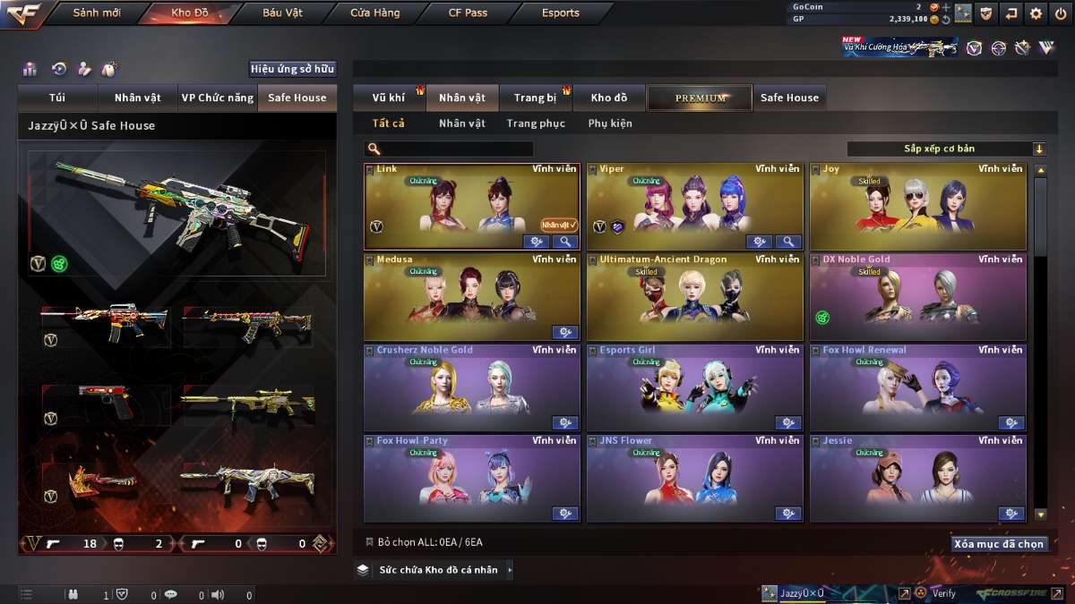 shop acc cf uy tin gia re