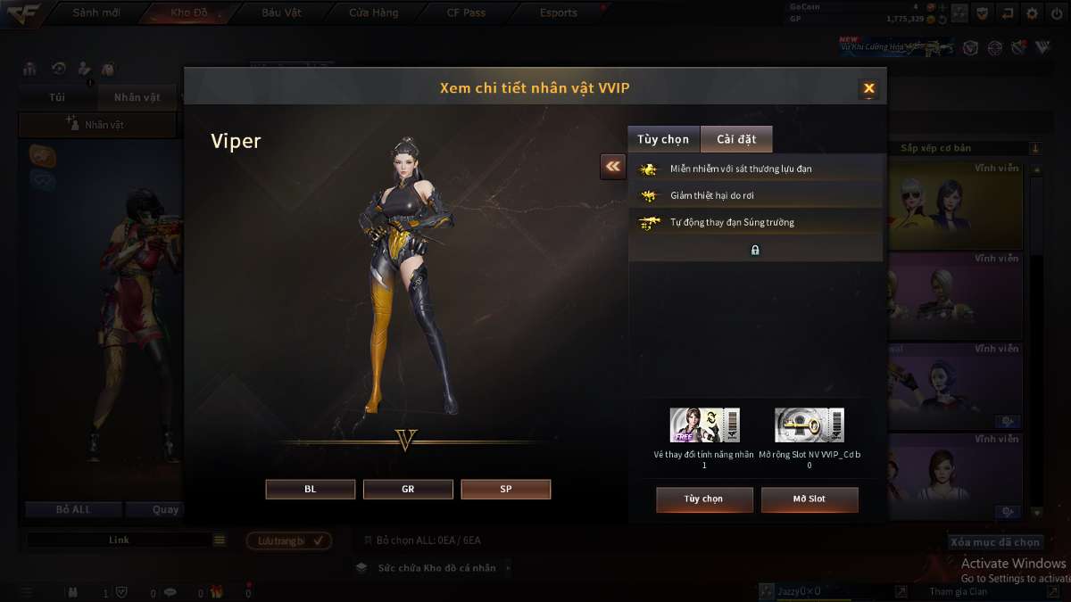 shop acc cf uy tin gia re