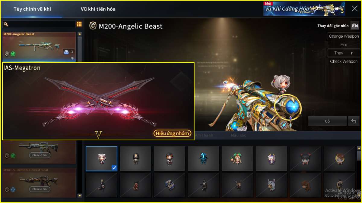 shop acc cf uy tin gia re