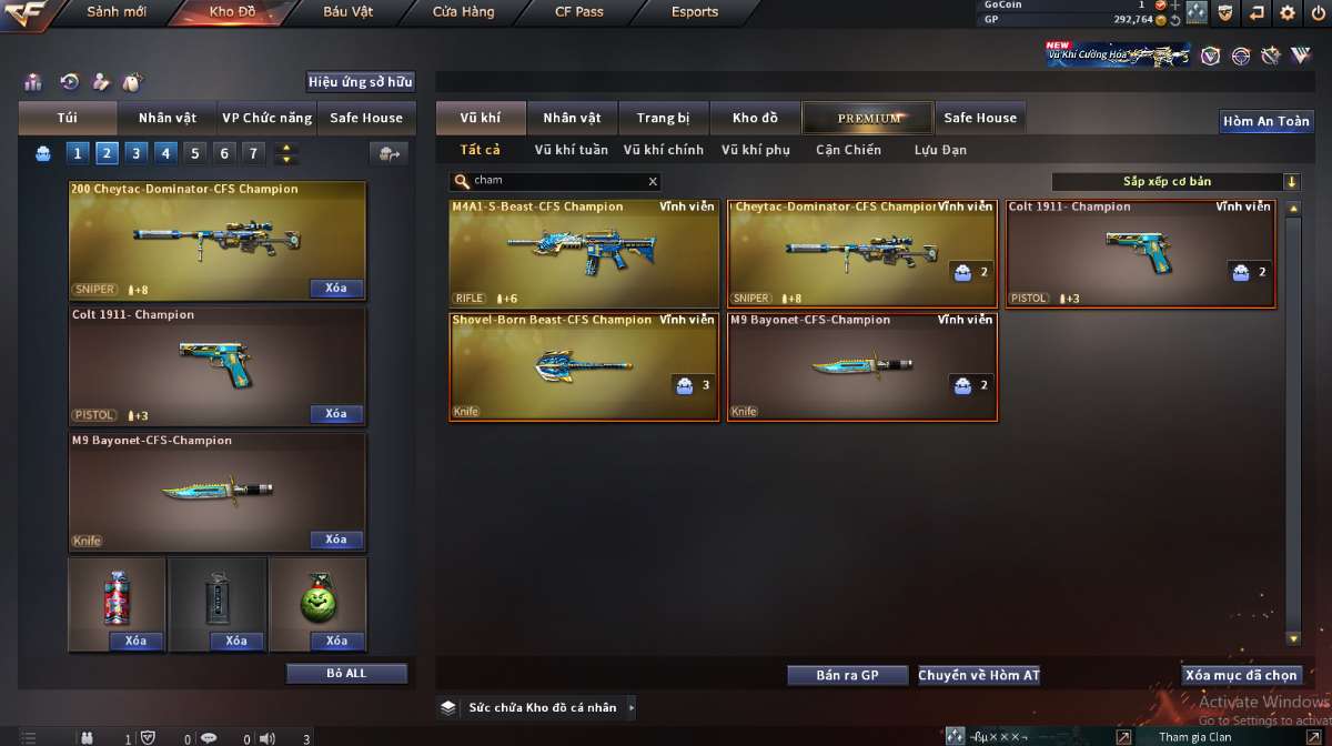 shop acc cf uy tin gia re