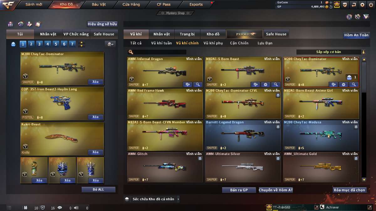 shop acc cf uy tin gia re