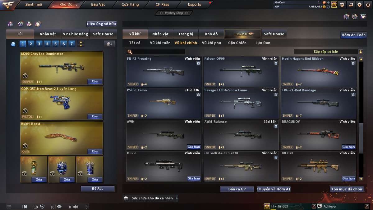 shop acc cf uy tin gia re