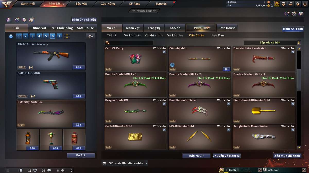 shop acc cf uy tin gia re