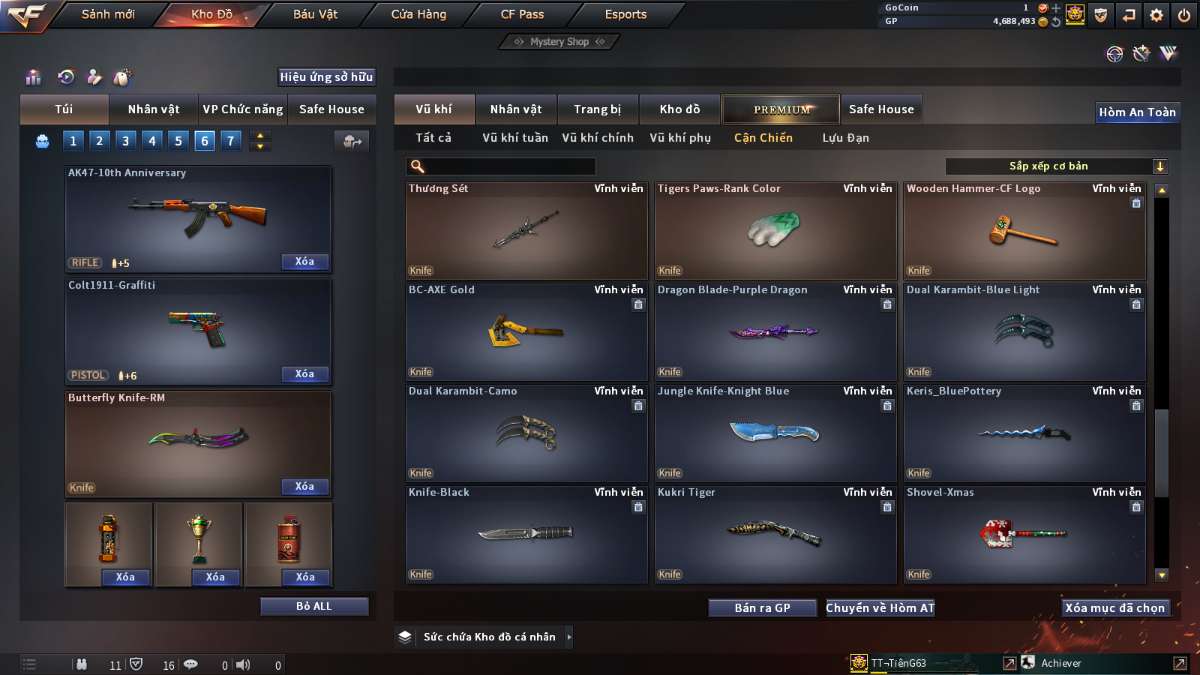 shop acc cf uy tin gia re