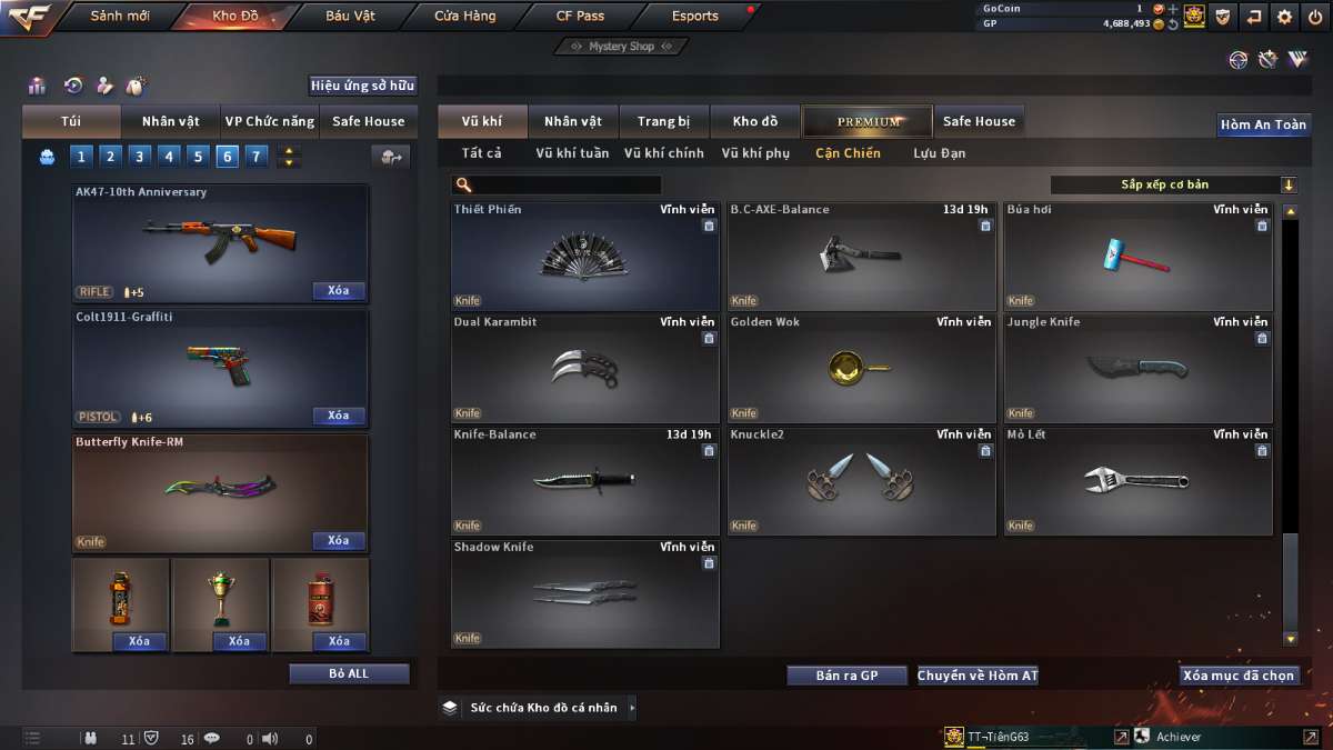 shop acc cf uy tin gia re