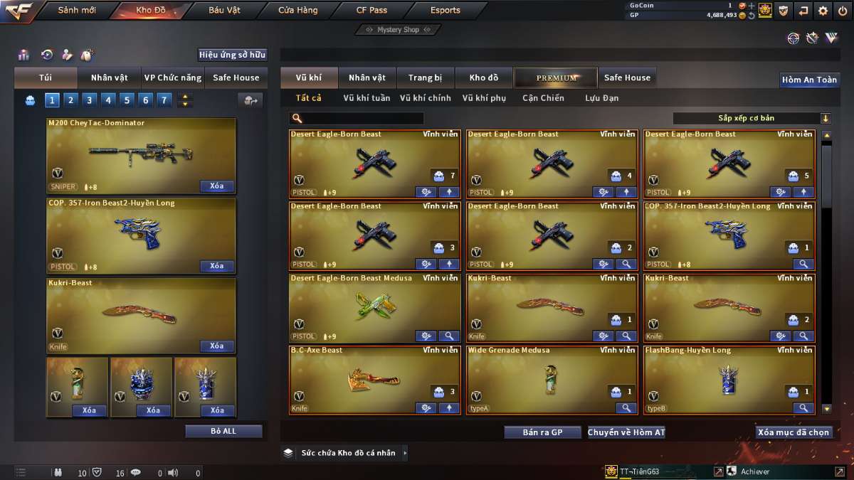 shop acc cf uy tin gia re