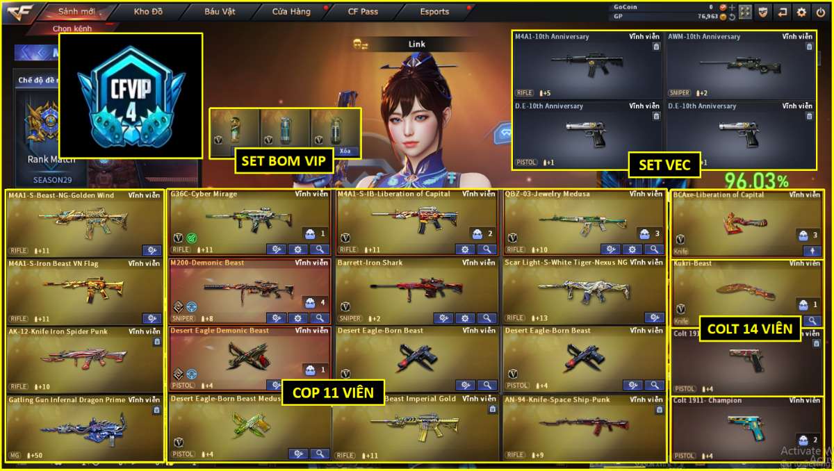 shop acc cf uy tin gia re