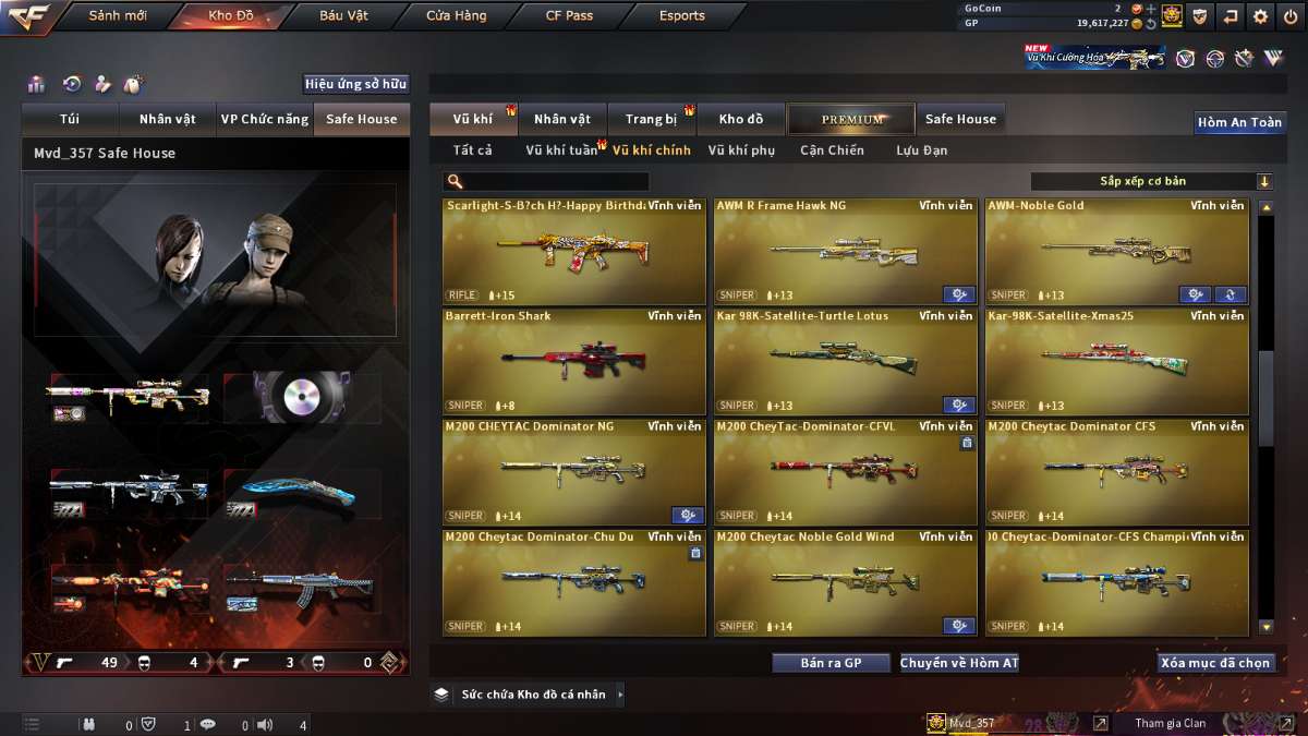 shop acc cf uy tin gia re