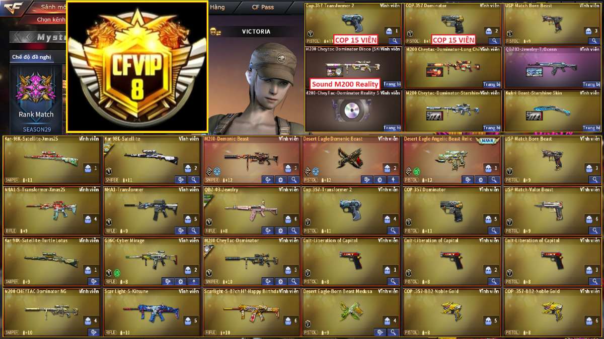 shop acc cf uy tin gia re