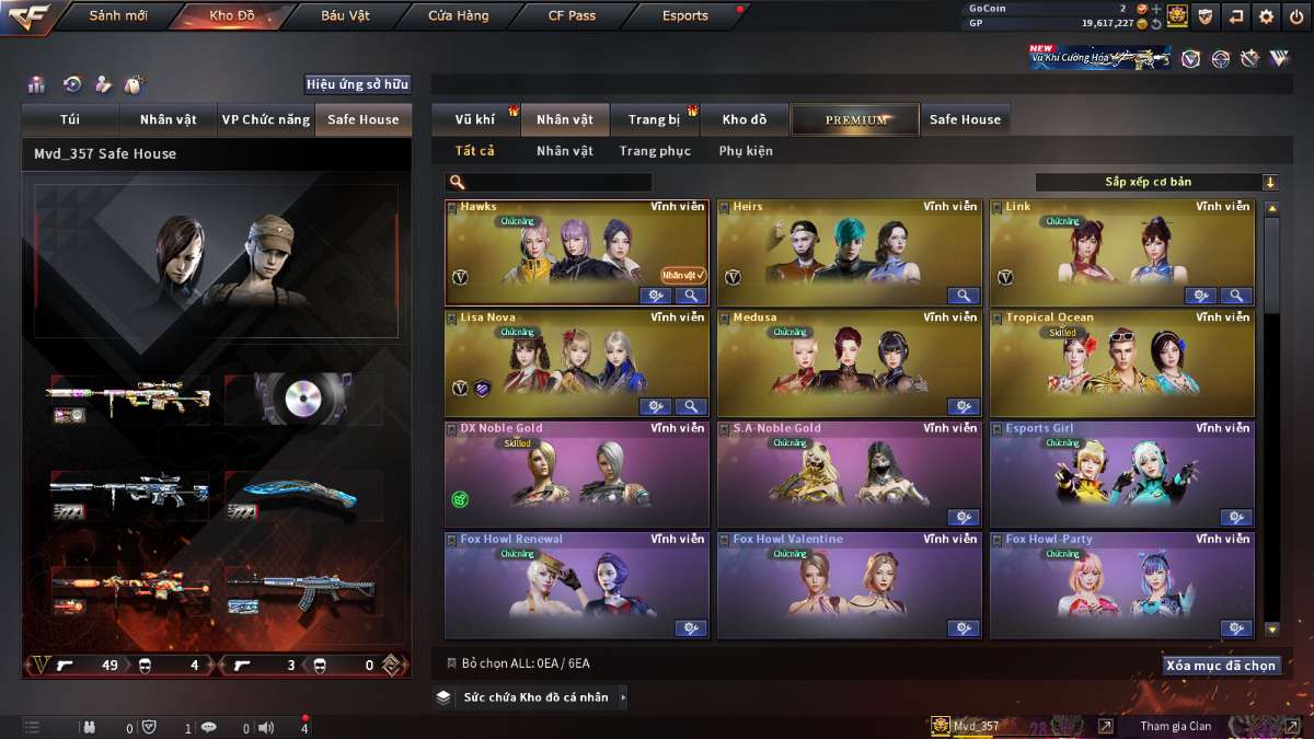 shop acc cf uy tin gia re