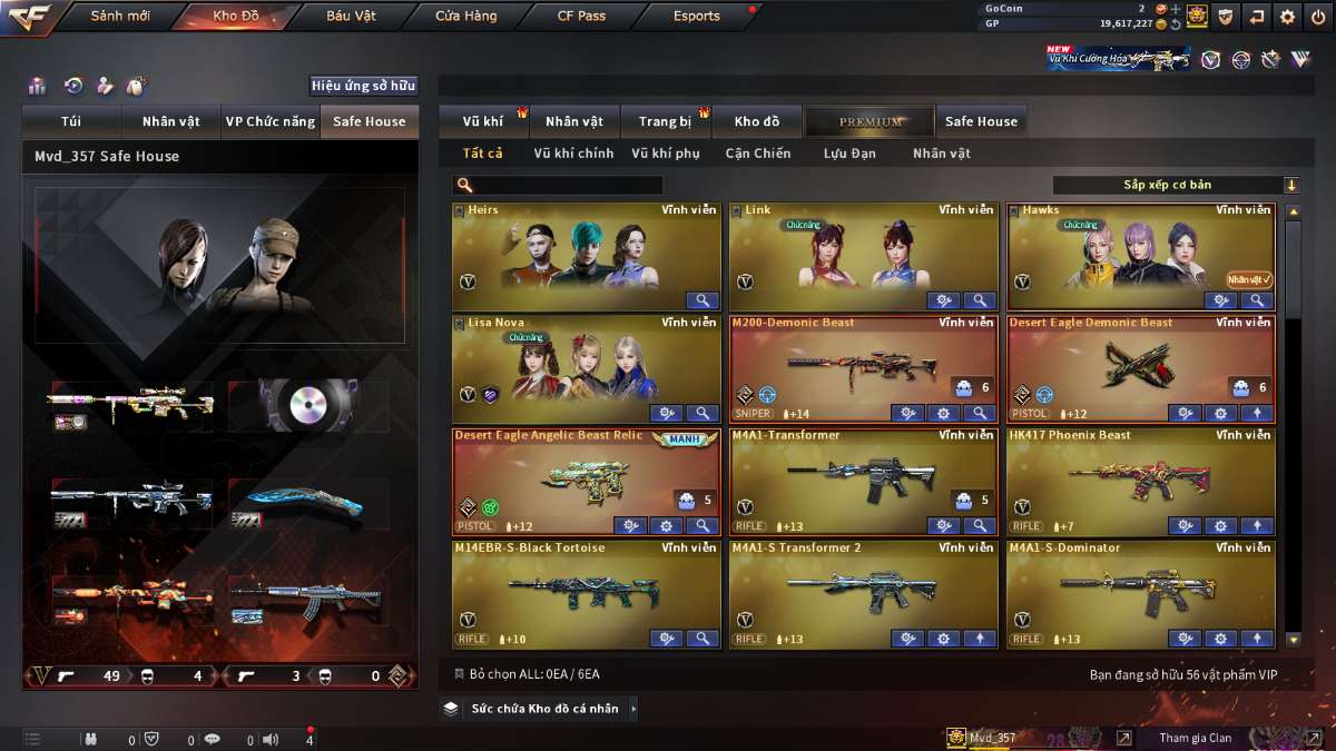 shop acc cf uy tin gia re