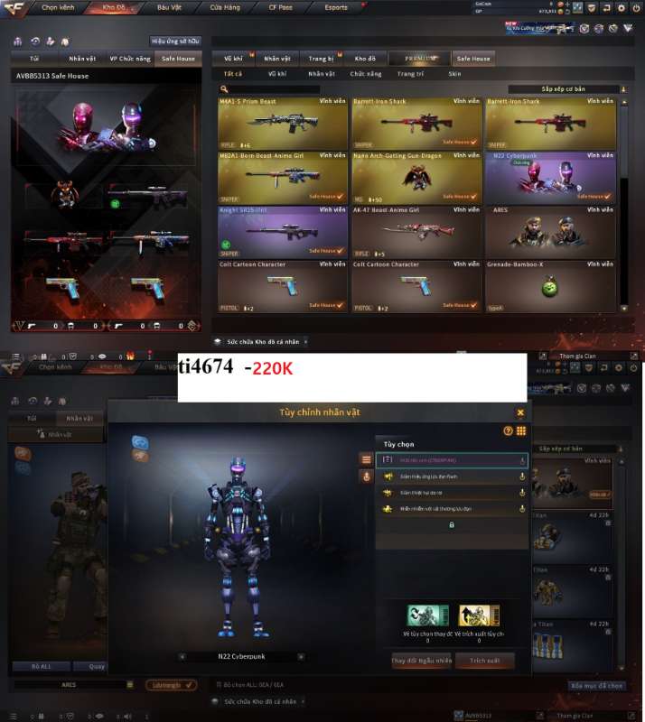 shop acc cf uy tin gia re