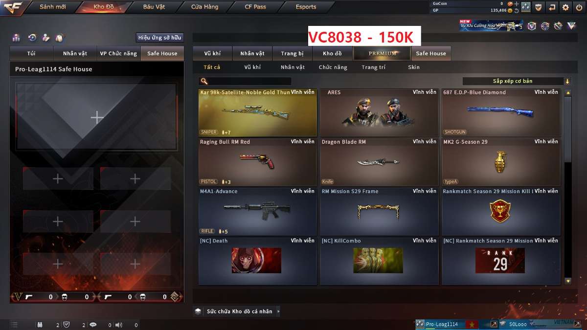 shop acc cf uy tin gia re