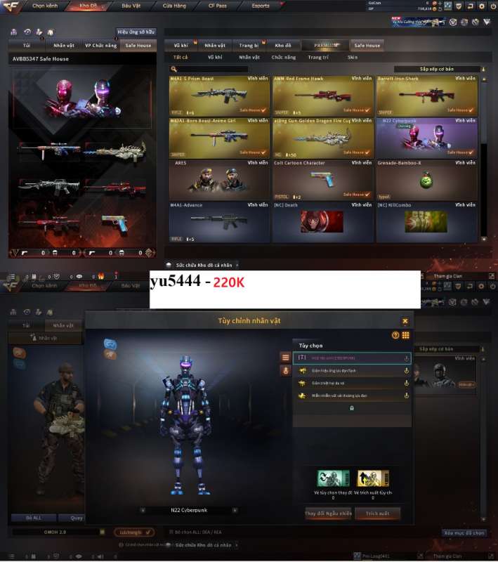 shop acc cf uy tin gia re