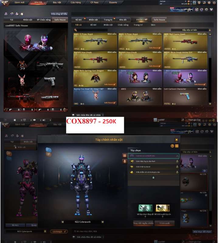 shop acc cf uy tin gia re