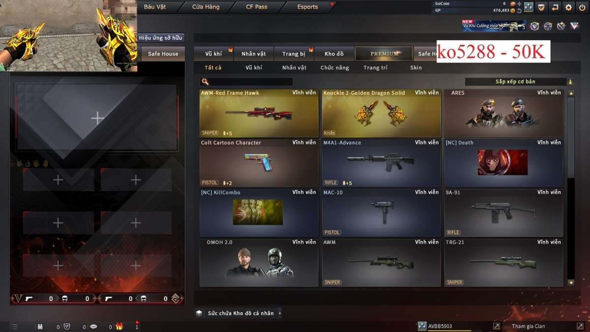 shop acc cf uy tin gia re