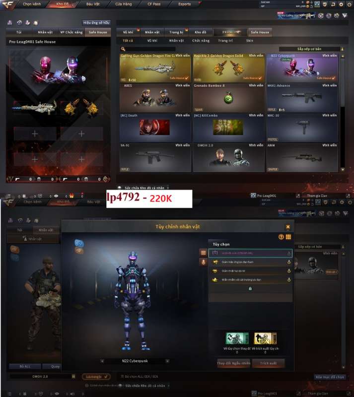 shop acc cf uy tin gia re