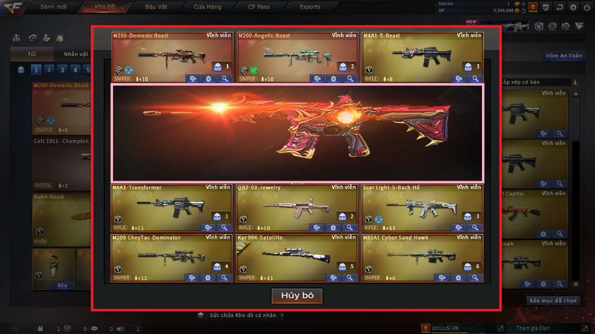 shop acc cf uy tin gia re