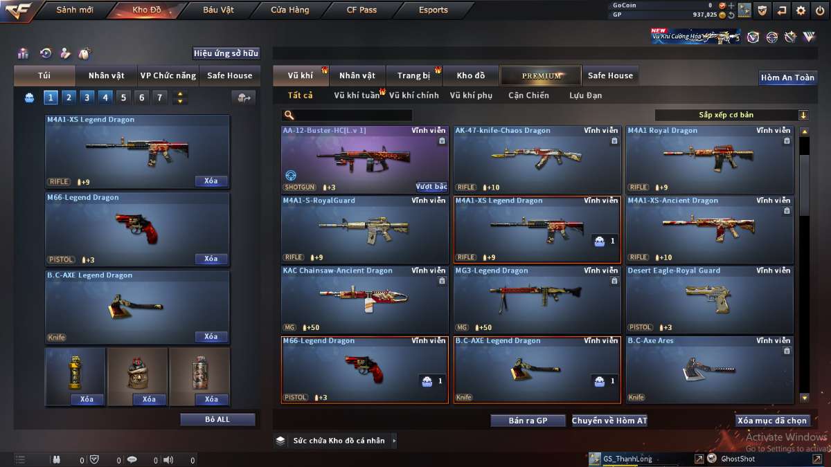 shop acc cf uy tin gia re