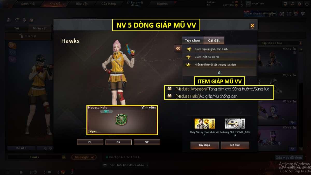 shop acc cf uy tin gia re