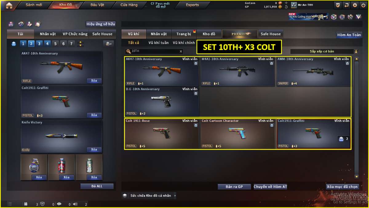 shop acc cf uy tin gia re