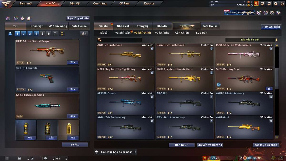 shop acc cf uy tin gia re