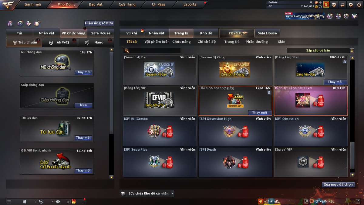 shop acc cf uy tin gia re