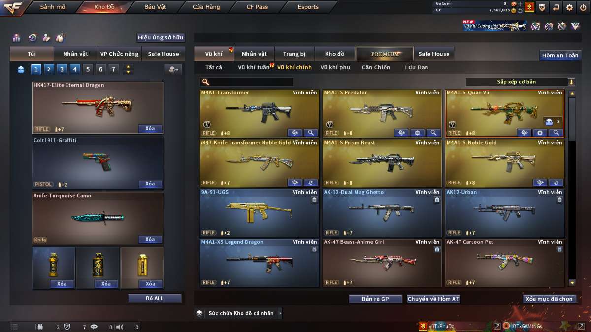 shop acc cf uy tin gia re