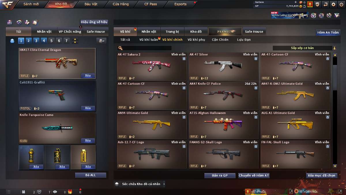 shop acc cf uy tin gia re