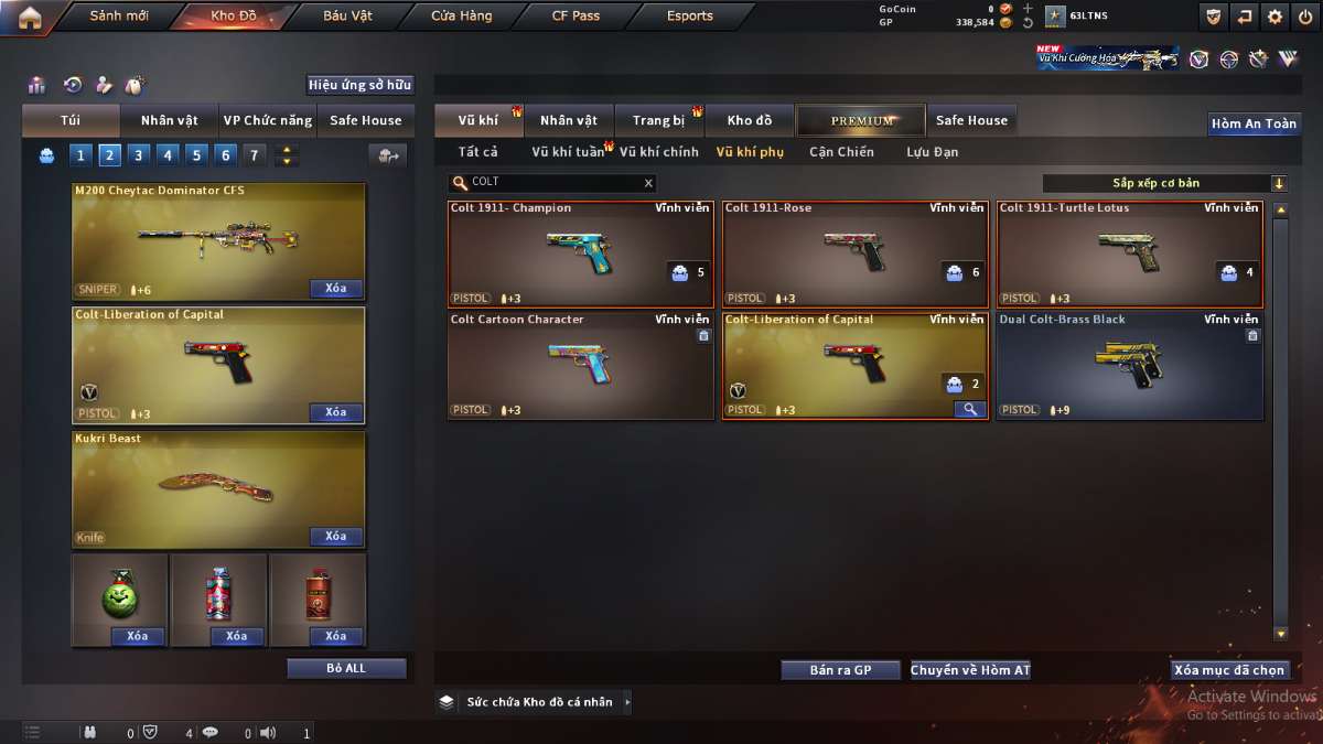 shop acc cf uy tin gia re