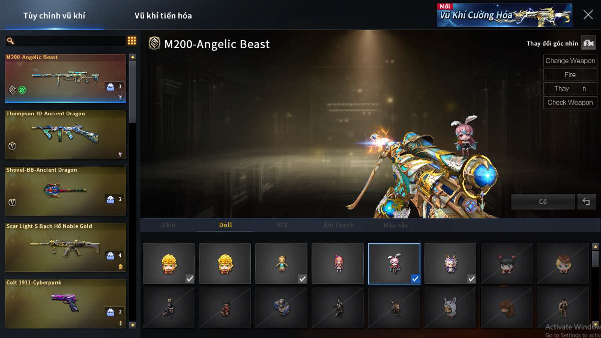 shop acc cf uy tin gia re