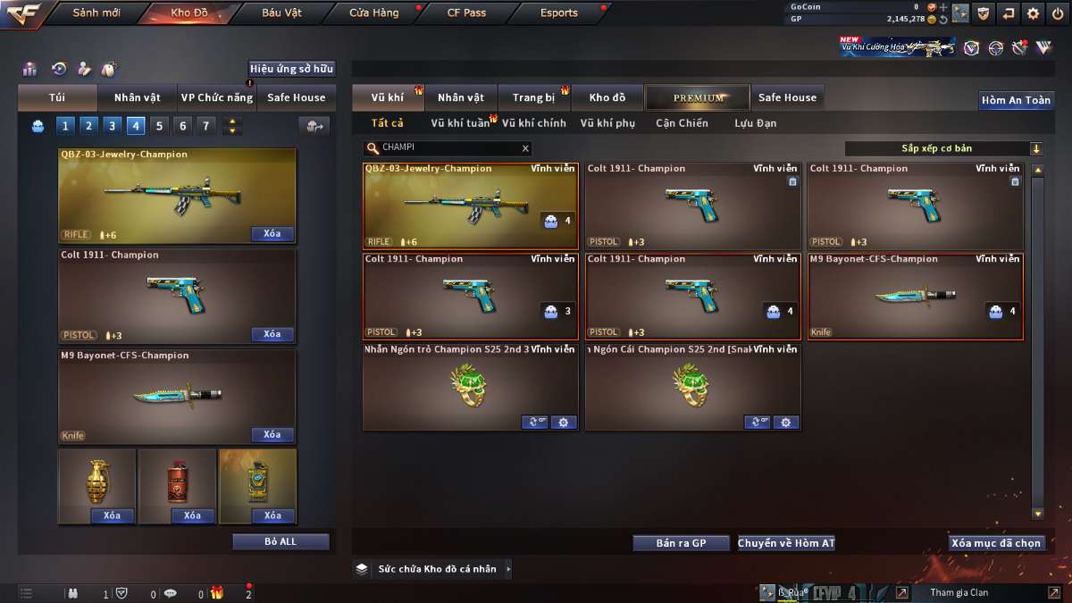 shop acc cf uy tin gia re