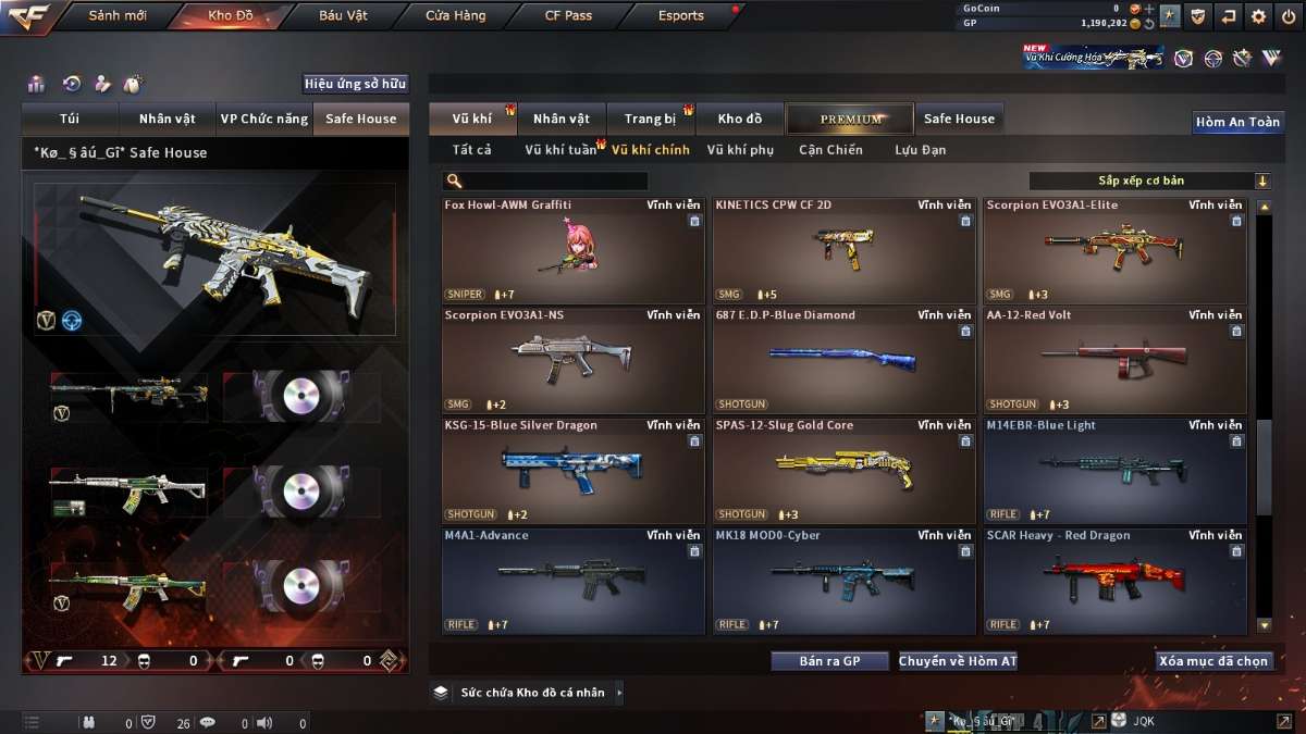 shop acc cf uy tin gia re