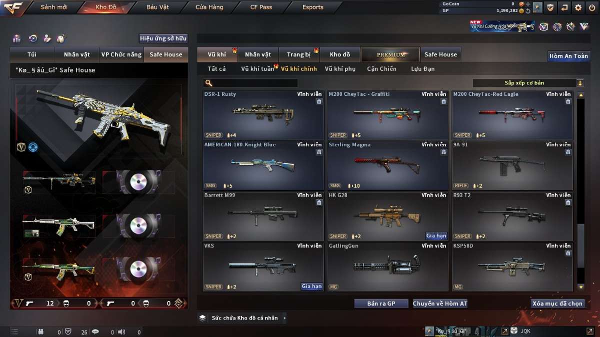 shop acc cf uy tin gia re