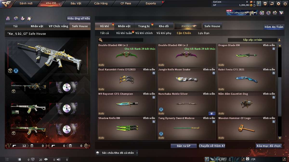 shop acc cf uy tin gia re