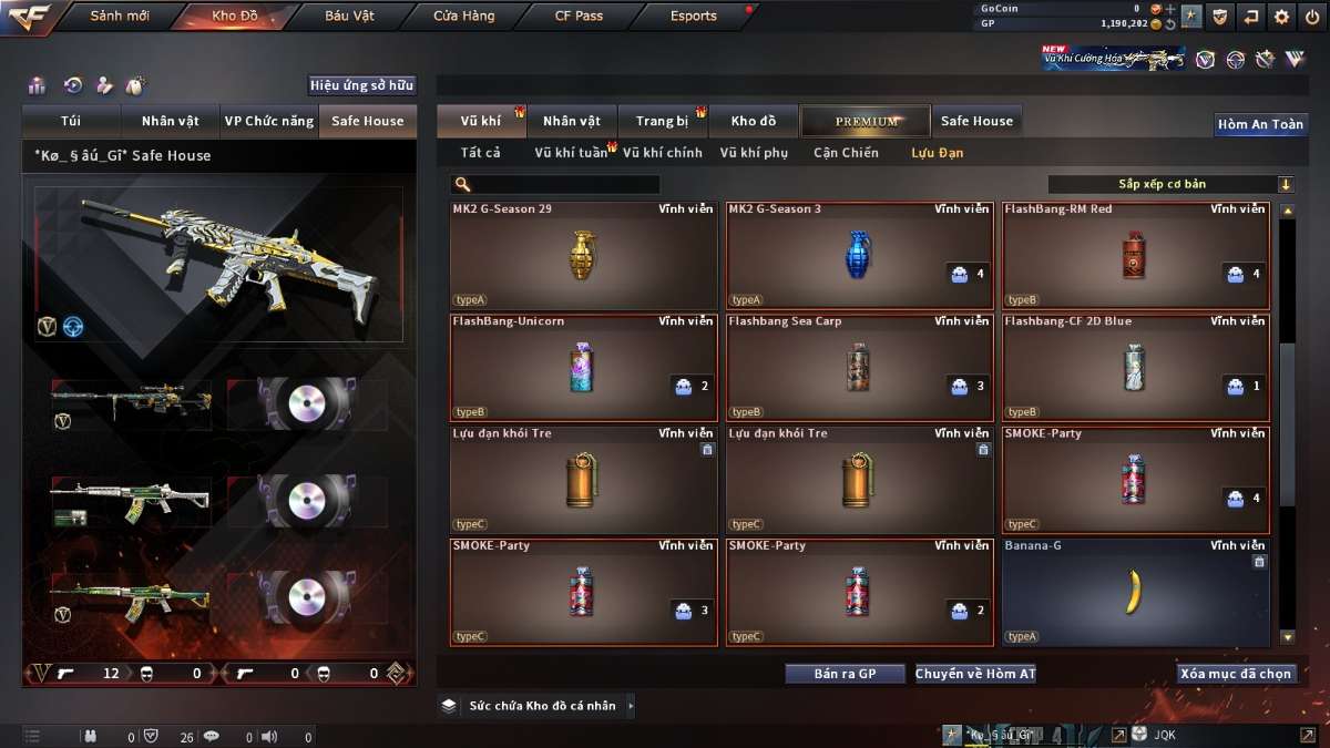 shop acc cf uy tin gia re