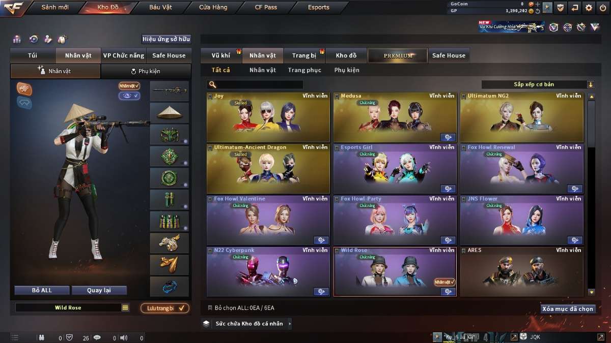 shop acc cf uy tin gia re