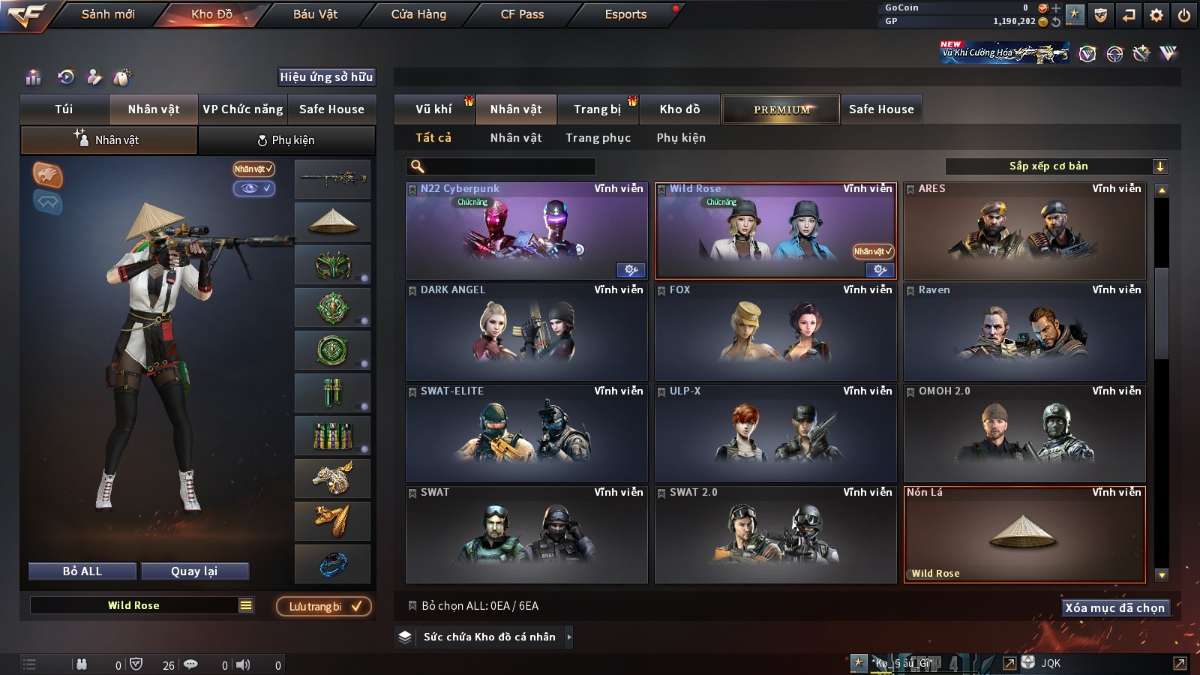 shop acc cf uy tin gia re