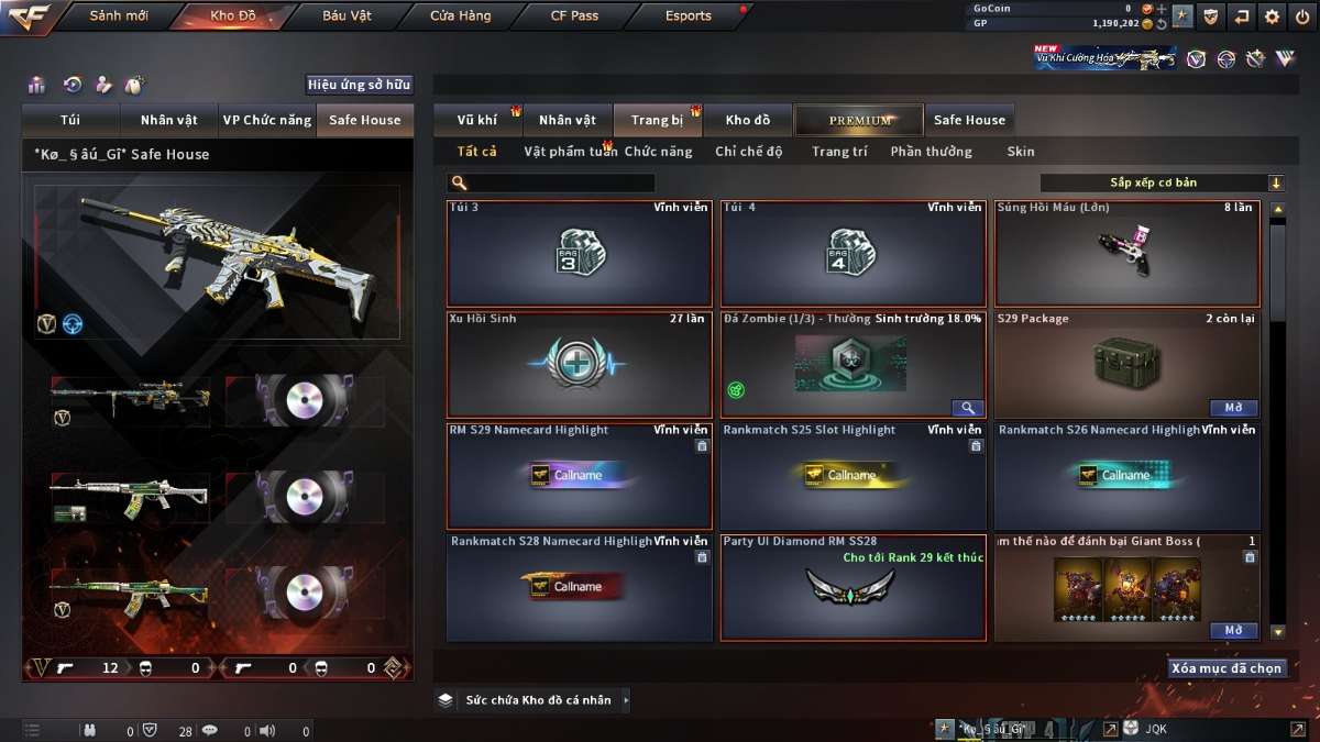 shop acc cf uy tin gia re