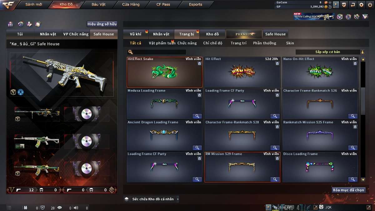 shop acc cf uy tin gia re