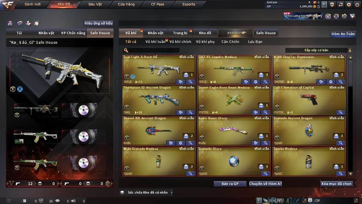 shop acc cf uy tin gia re